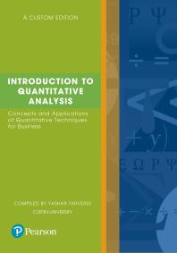 Introduction to Quantitative Analysis (custom edition) 9780655700647 - Original PDF